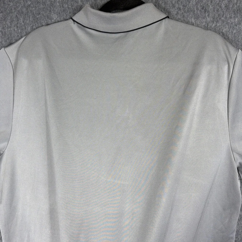 Adidas Golf Polo Shirt Men XL Gray Short Sleeve Preppy‎